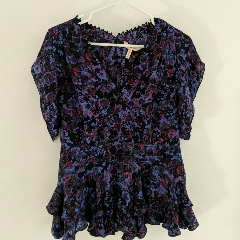 Rebecca Taylor Floral Blouse